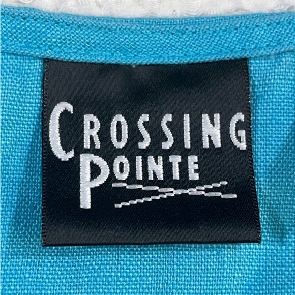 Crossing Pointe Women's Blue Shirt/Crop Top Size XSP SKU 5093 - Picture 3 of 8